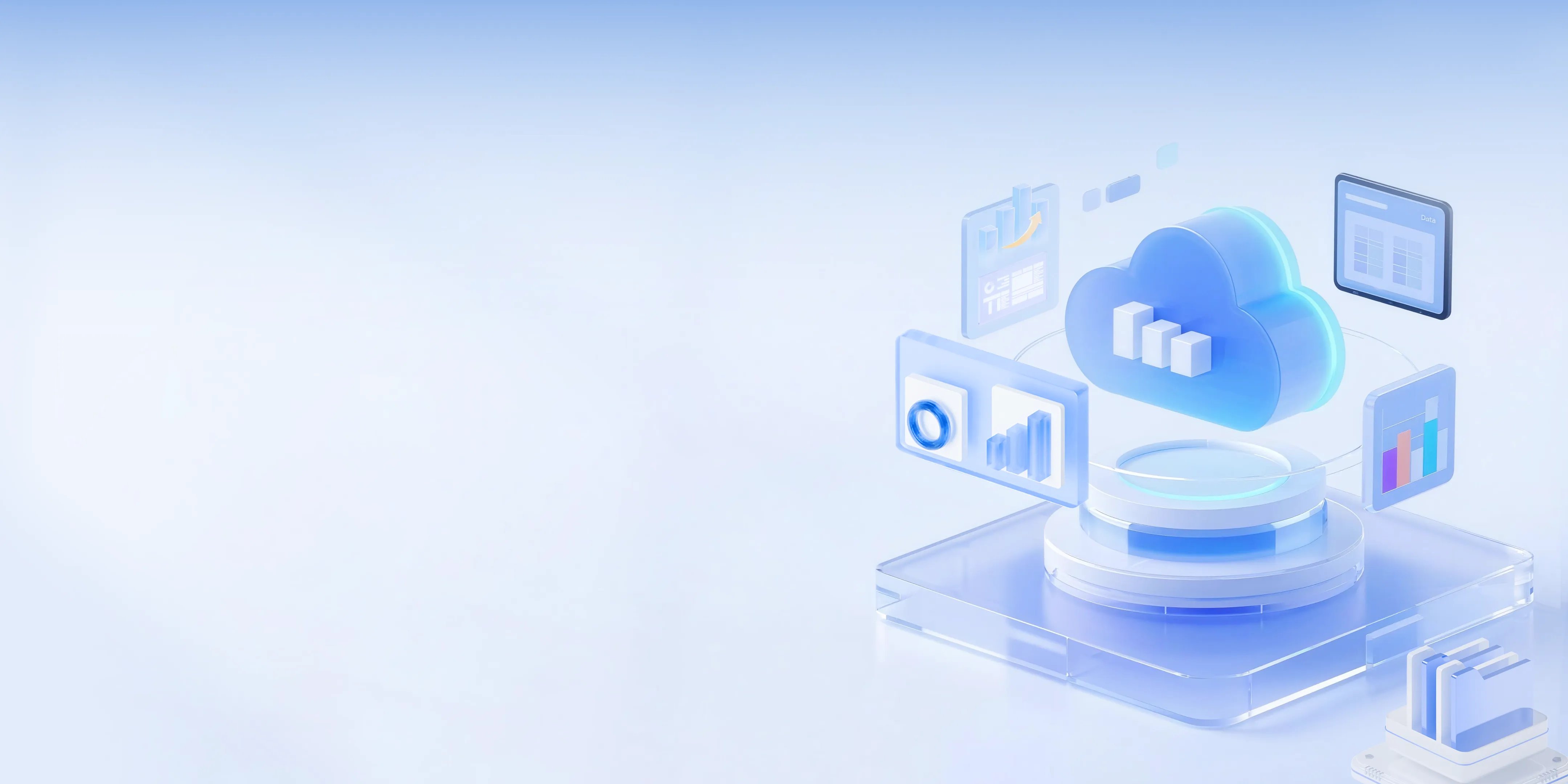 Modern skyscrapers with airplane